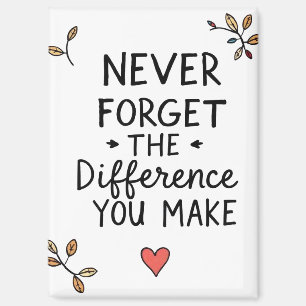 Never Forget The Difference You Make, Thankful Magnet