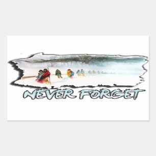 Never Forget the Trail of Tears Rectangular Sticker