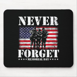 Never forget usa flag memorial day Never forget us Mouse Pad