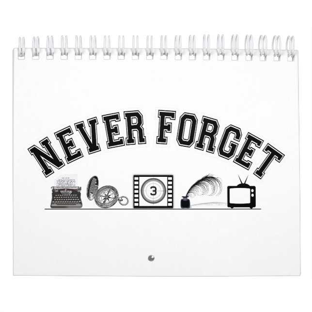 Never Forget – Vintage Essentials Calendar (Cover)