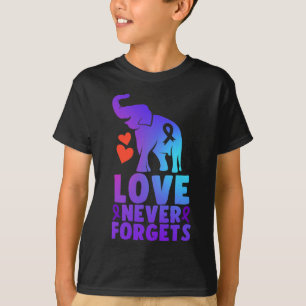 Never Forgets Alzheimerheimer Elephant 1  T-Shirt