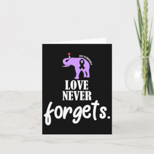 Never Forgets Heimer Awareness Memories Problem Card