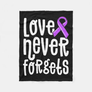 Never Forgets Memories Problem Heimer End Fleece Blanket