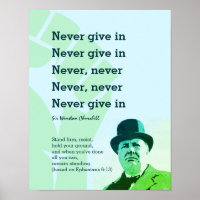 NEVER GIVE IN Churchill | STAND FIRM Ephesians 6