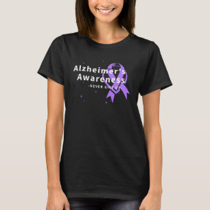Never Give Up - Alzheimer's Awareness T-Shirt