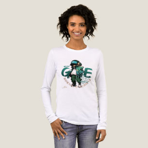 Never Give Up Anime Long Sleeve Tri-Blend Shirt