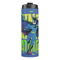 Never Give Up Batman Running Graphic
