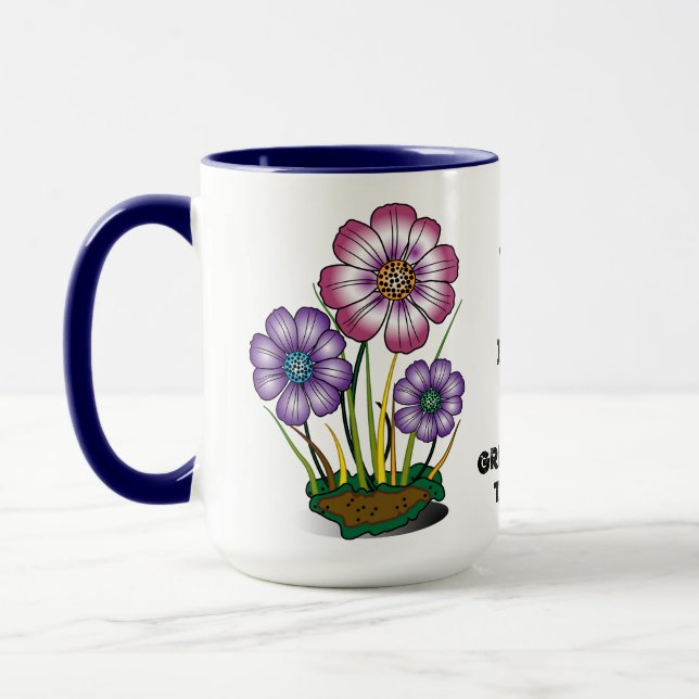 Never give up coffee mug (Left)
