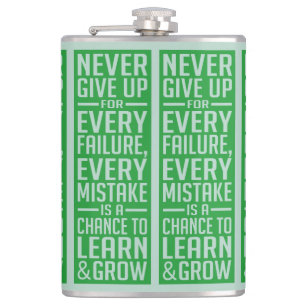 NEVER GIVE UP flask