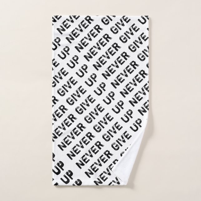 Never Give Up Hand Towel (Hand Towel)