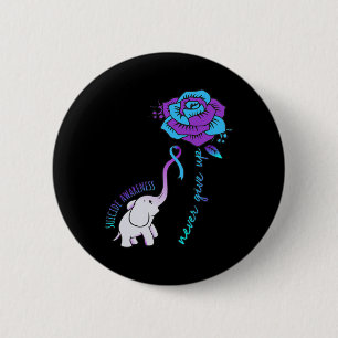 Never Give Up Happy Suicide Awareness Support Grap 6 Cm Round Badge