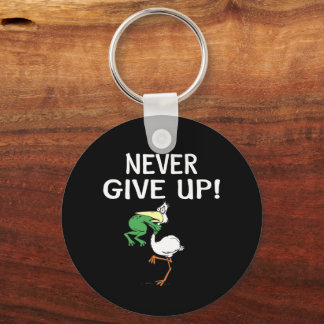 Never Give Up Key Ring