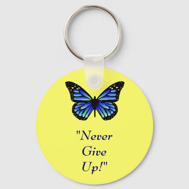 Never Give Up Key Ring (Front)