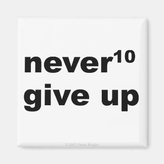 Never Give Up - Magnet