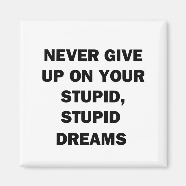 Never Give Up Magnet (Front)