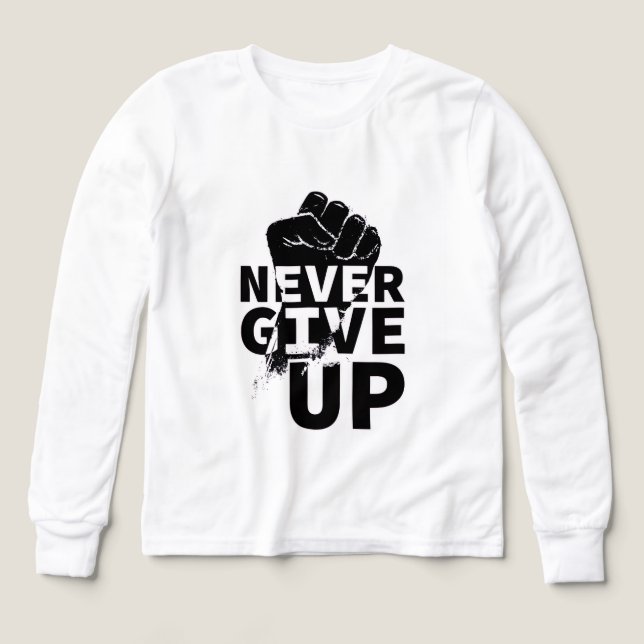 Never Give Up – Motivational Quote Design (Design Front)