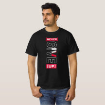 Never Give Up Motivational Quote Product Design