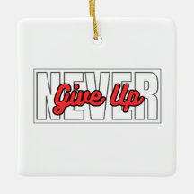 Never Give Up Motivational Typography Quotes
