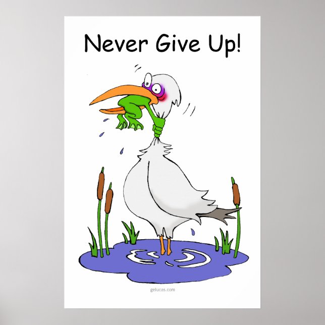 Never Give Up Poster (Front)