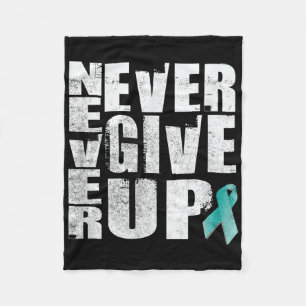 Never Give Up - Ptsd Mental Health Awareness Fleece Blanket