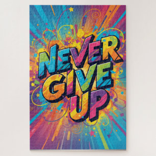 Never Give Up Puzzle-Challenging Collorful Jigsaw Jigsaw Puzzle