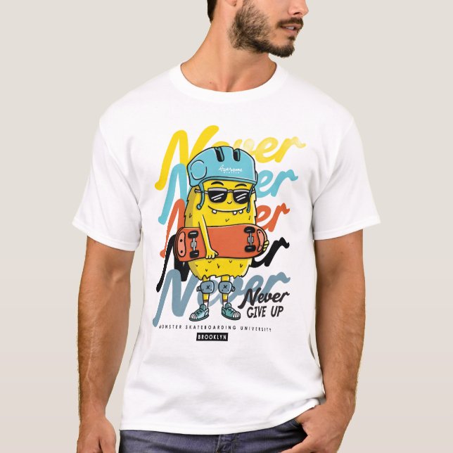 Never Give up t-shirt (Front)
