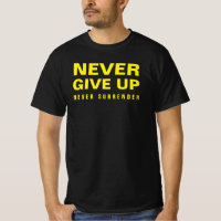 Never Give Up Template Mens Elegant Modern