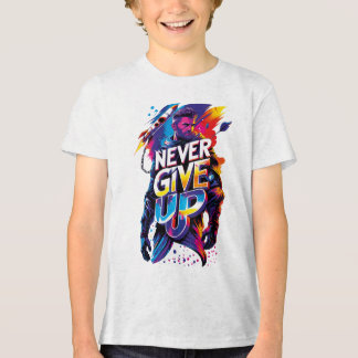 Never Give Up Tri-Blend Shirt