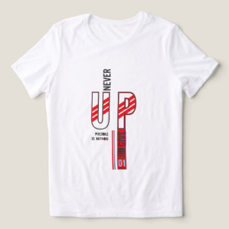 never give up Tri-Blend shirt
