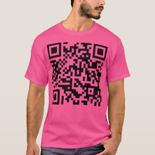 Never Gonna Give You Up Qr Code T-Shirt