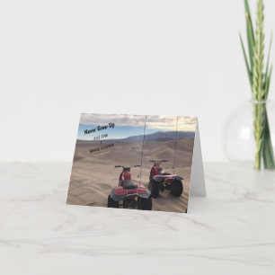 Never Grow Up Dunes Birthday Card