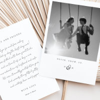 "Never Grow Up" Photo Thank You Card