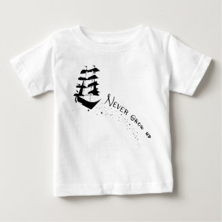 Never Grow Up Pirate Ship Shirt