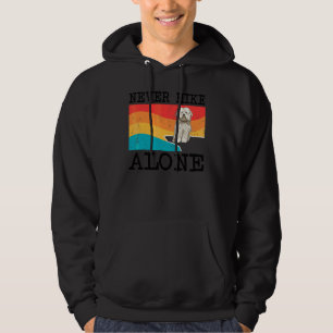 Never Hike Alone Coton De Tulear Graphic Hiking Hoodie