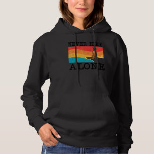 Never Hike Alone Rhodesian Ridgeback Graphic Hikin Hoodie