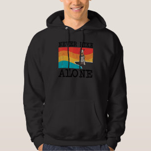 Never Hike Alone Standard Schnauzer Graphic Hiking Hoodie