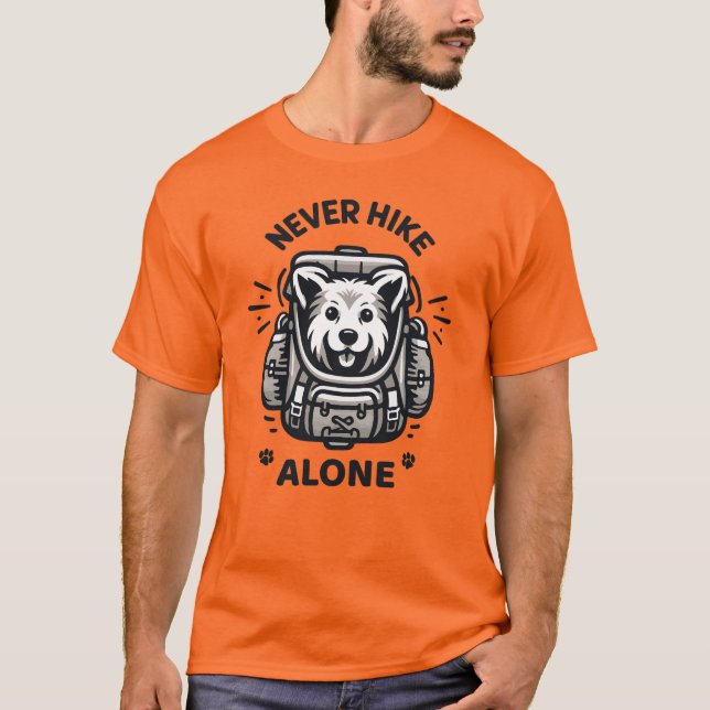 Never Hike Alone T-Shirt (Front)