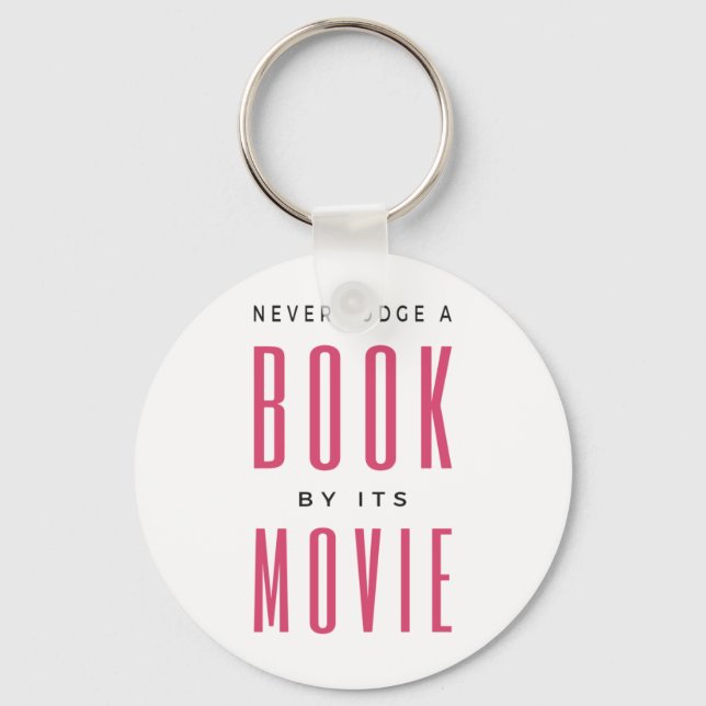 Never Judge A Book By It's Movie I Key Ring (Front)