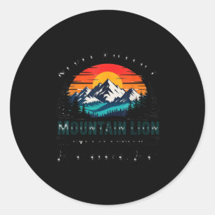 Never Killed A Mountain Lion But Choked A Cougar P Classic Round Sticker