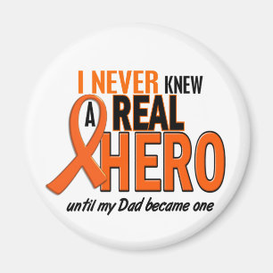Never Knew A Hero 2 ORANGE (Dad) Magnet