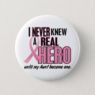 Never Knew A Hero 2 PINK (Aunt) 6 Cm Round Badge