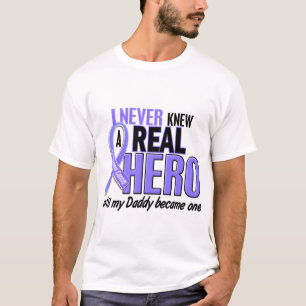 Never Knew A Hero Daddy Oesophageal Cancer T-Shirt