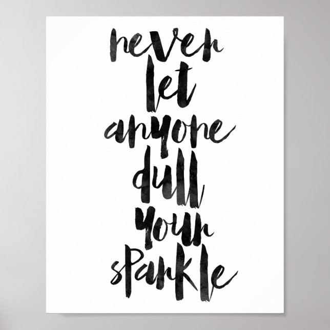 Never Let Anyone Dull Your Sparkle Poster (Front)