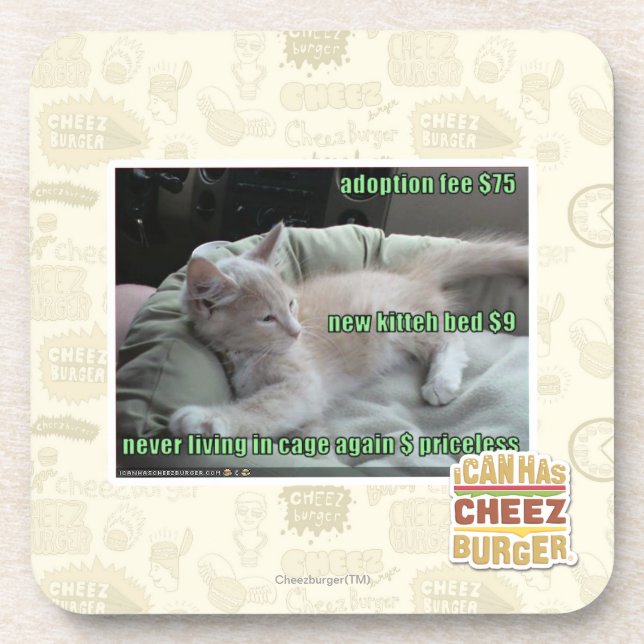 Never living in a cage again coaster (Front)