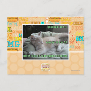 Never living in a cage again postcard