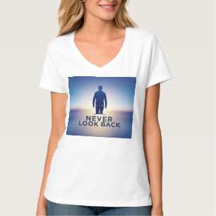 Never Look Back Logo: Embracing the Future T-Shirt