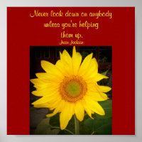 Never look down...Quote Poster-Jesse Jackson