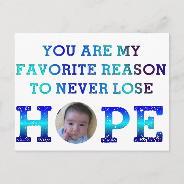 Never Lose Hope - Jay Postcard (Front)