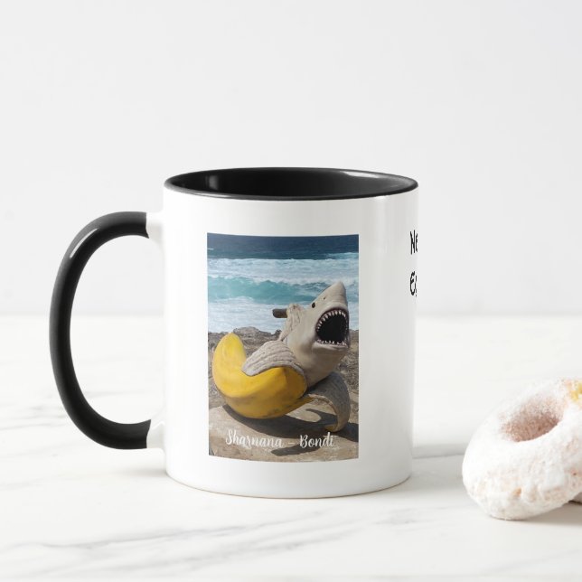 Never Make Eye Contact When Eating A Banana! Mug (With Donut)