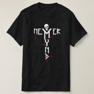 Never Mind Play Dirty Hard Rocker Vandalised Black T-Shirt